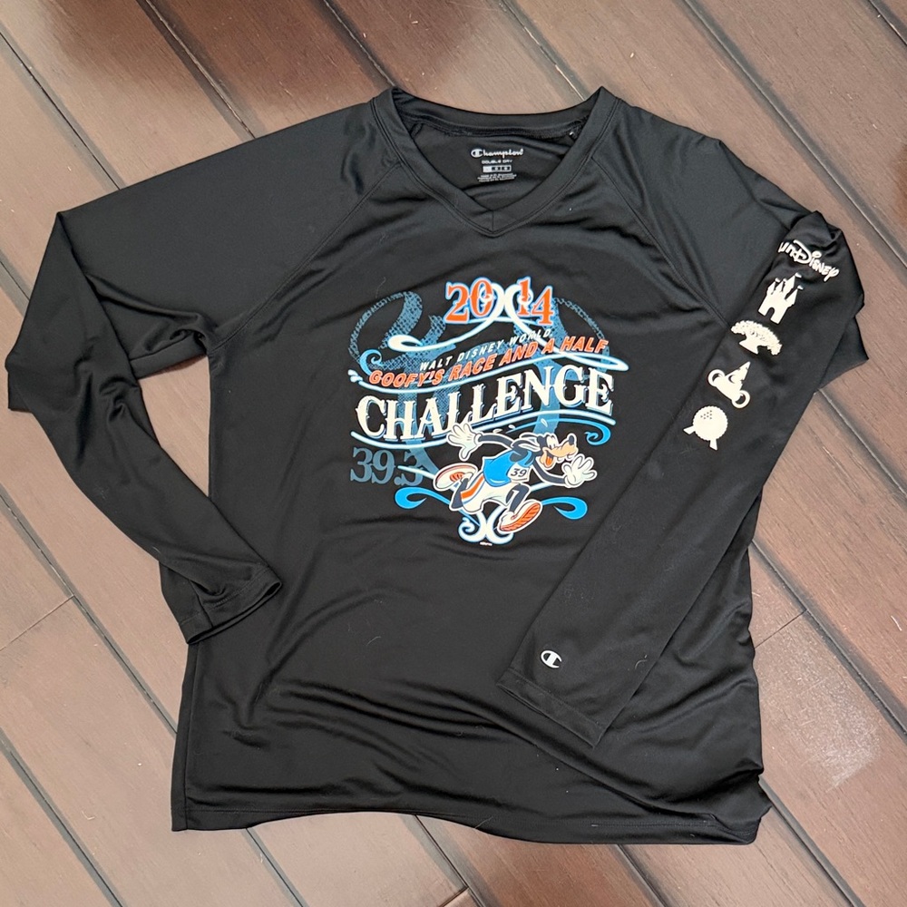 RunDisney 2014 Goofy’s Challenge Women’s size Large long sleeve